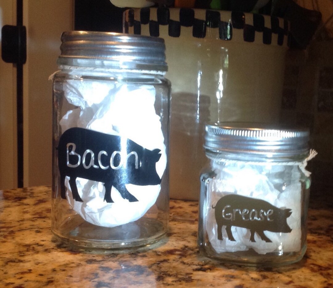 Bacon Grease Jar Grease Container Etsy