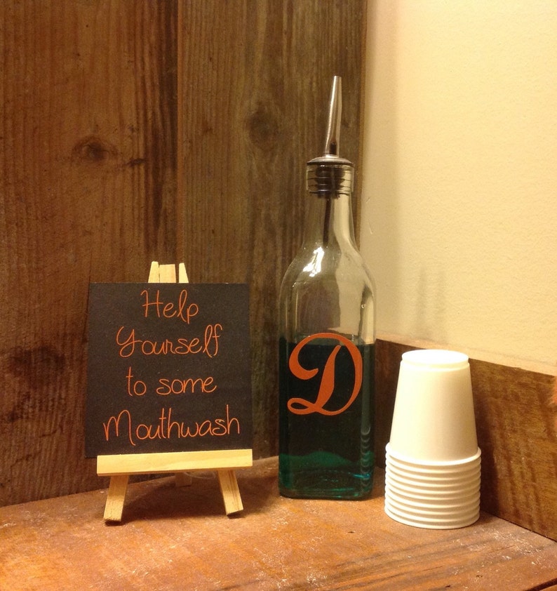 Mouthwash Bottle Dispenserpersonalized Customized Etsy