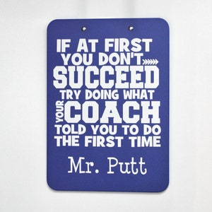 Coach Gift, PE Teacher, Gym Teacher, Coach, Personalized Gift, Personalized Clipboard, Personalized Teacher Gift, Personalized Coach Gift