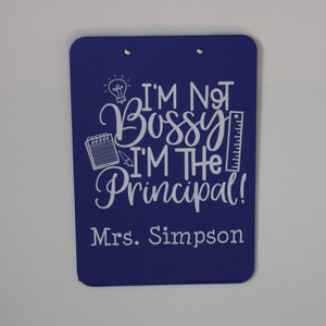 Principal Gift, Personalized Clipboard, Personalized Principal Gift, End of the School Year Gift, Teacher Appreciation, Back to School Gift