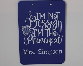 Principal Gift, Personalized Clipboard, Personalized Principal Gift, End of the School Year Gift, Teacher Appreciation, Back to School Gift