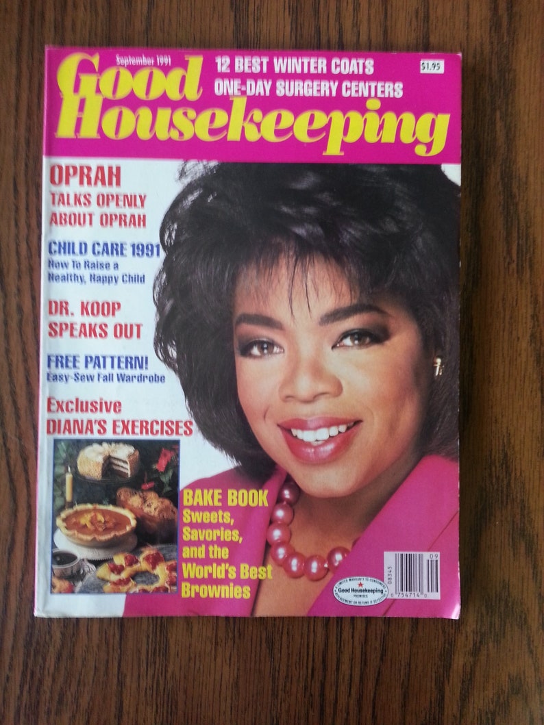 Vintage Women S Magazines Oprah Winfrey 1991 Etsy
