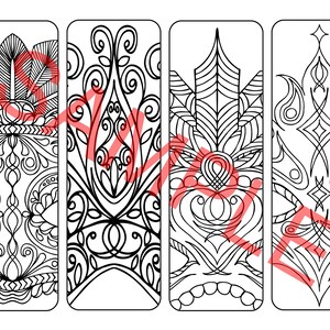 Colour Your Own Bookmarks - Set 3