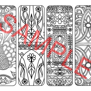 Colour Your Own Bookmarks - Set 1