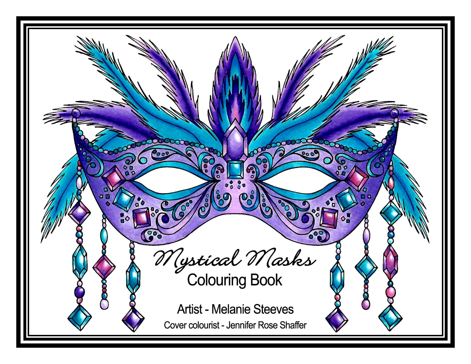 Mystical Masks Colouring Book Instant Download PDF Download - Etsy