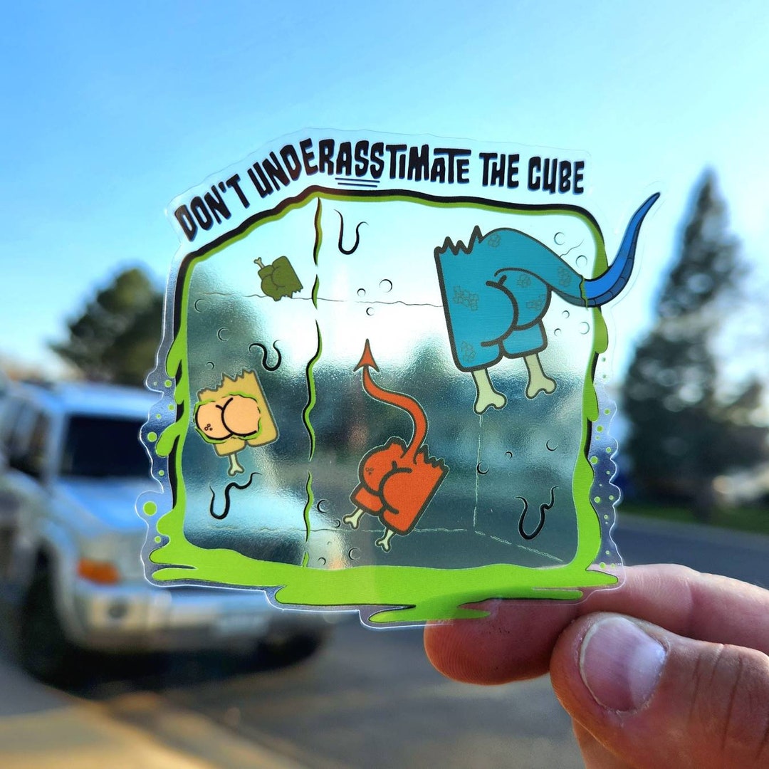 Gelatinous Cube Sticker Etsy