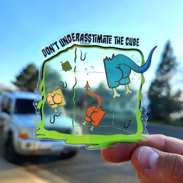 Gelatinous Cube Sticker