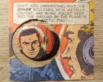 1967 Comic Astronauts Button