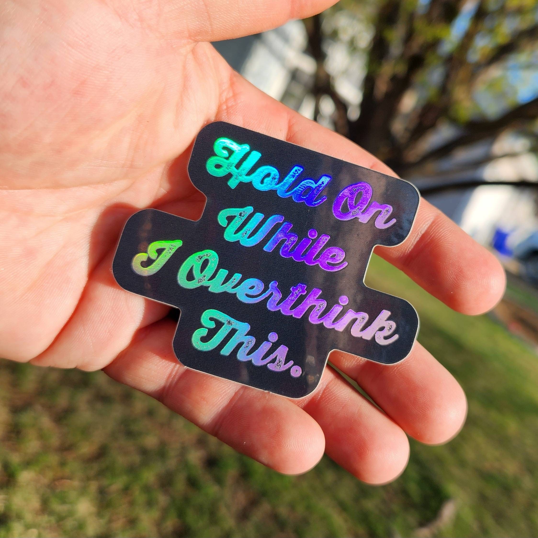 Overthinking Sticker - Etsy