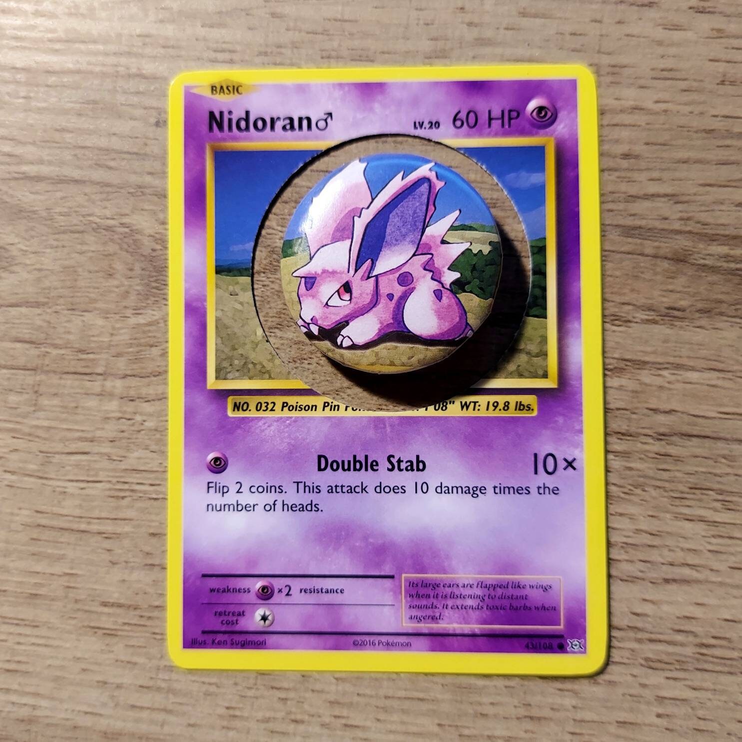 Nidoran Card - Etsy
