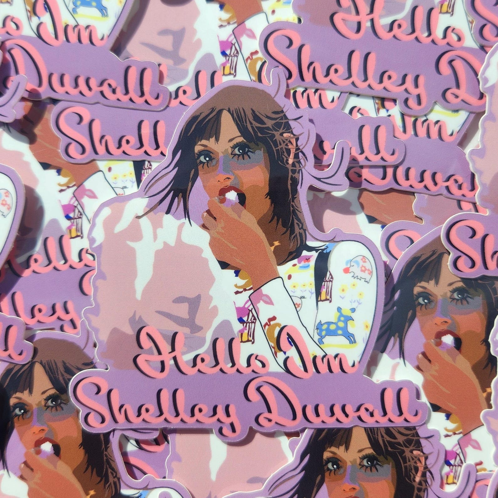 Girl Text Sticker Cute Girl Sticker - Etsy