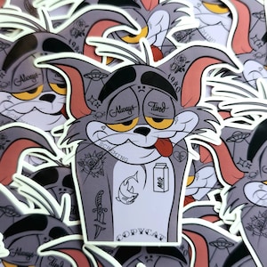 Tatted Cat Sticker