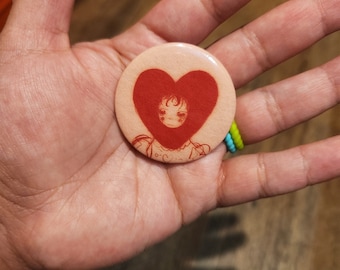 Sad Lover Girl Button
