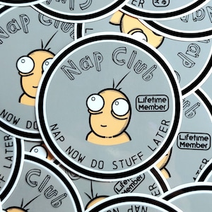 Nap Club Sticker