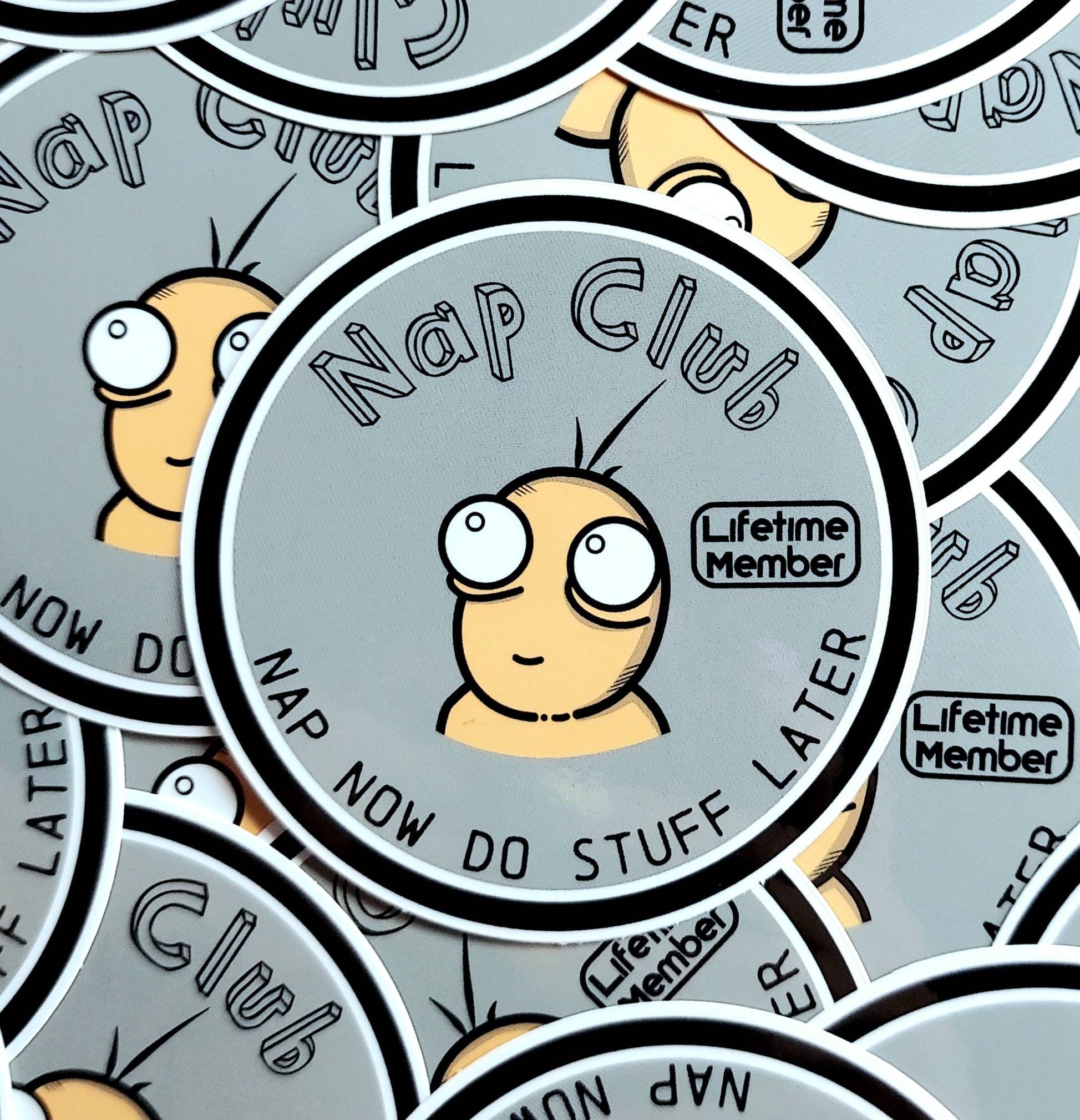 Design Nape Sticker Nap Club Sticker - Etsy