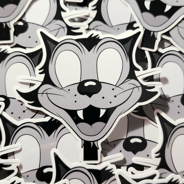 Sticker chat effrayant
