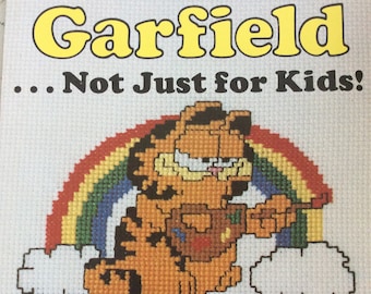 Garfield... Não é só para crianças, 4 padrões de ponto cruz, 1978 CCS, Jim Davis, United Features Syndicate, Millcraft Inc.