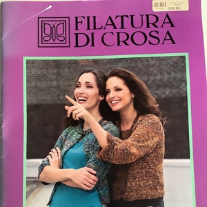 Filatura Di Crosa Womens Tempo,7 Knitting Patterns ,Jacket, sweater, shrug, crop top