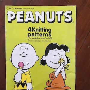 Peanuts, original,  Knitting Patterns by Gary Kennedy (Intarsia) Charlie Brown, Lucy, Linus, Schroeder,  sweaters, King Features  Syndicate