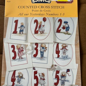 Wszystkie nasze wczorajsze numery 1-5 Sampler Faye Whittaker Beach Scenes, haft krzyżykowy DMC