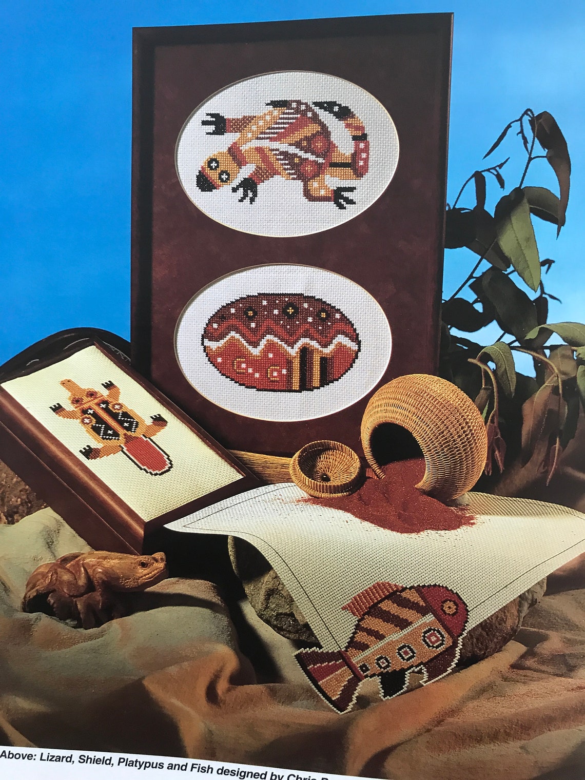 Jill Oxtons Cross Stitch Australia 13 Charted Designs for Etsy