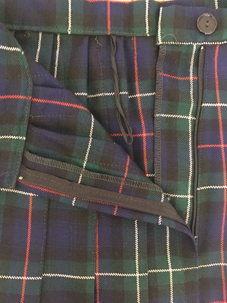 Ben Nevis Scottish pure wool kilt skirt fully pleated blue | Etsy