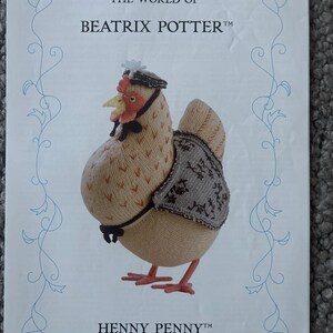 Patrón de punto para el juguete Henny Penny, Alan Dart, Beatrix Potter, 33 cm/13”