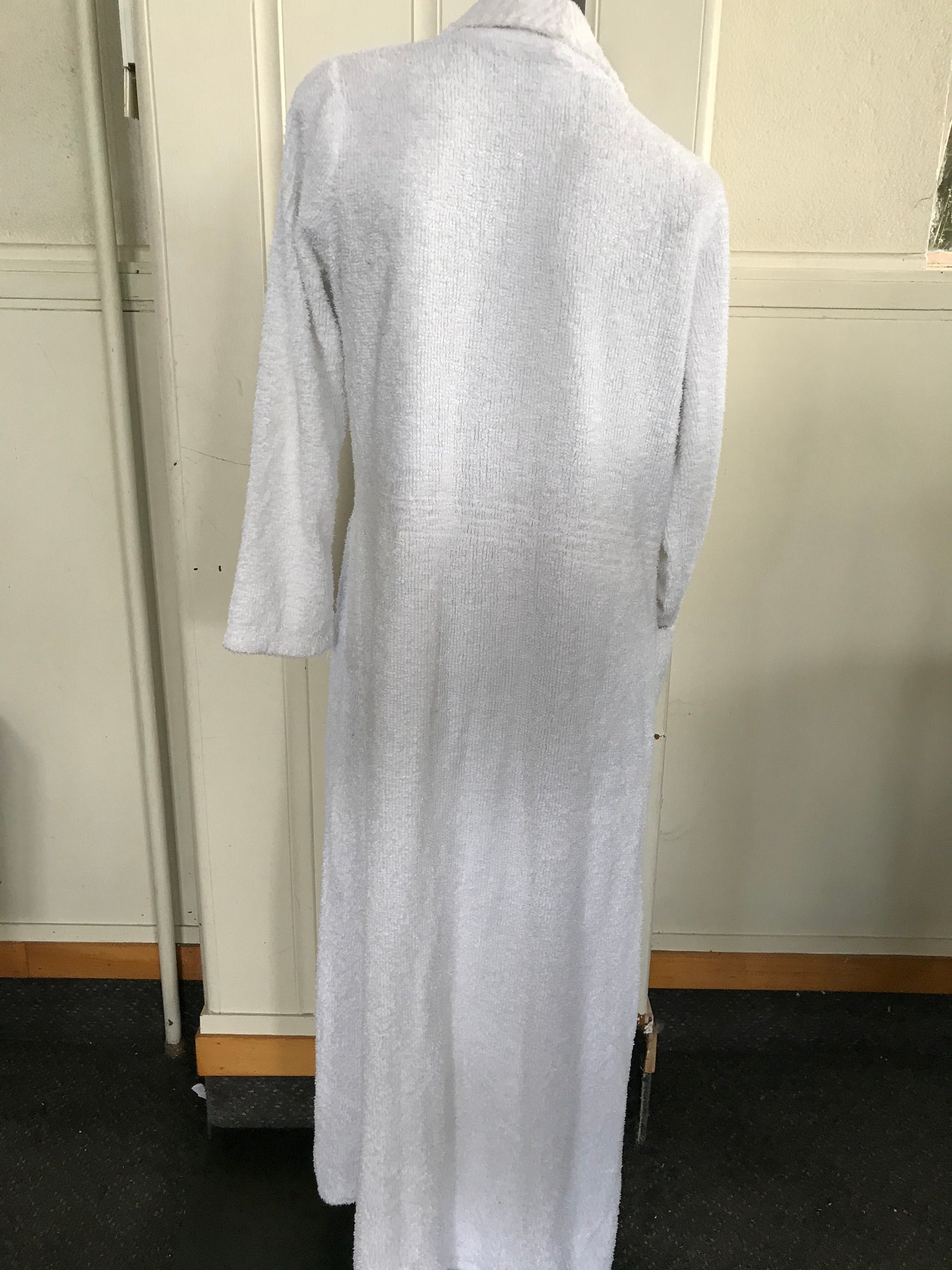 Vintage Supertex Cotton Chenille White Bathrobe Robe Etsy