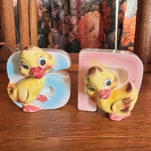 Ultra Rare Baby Enten, Entenküken, Salz- und Pfefferstreuer, hergestellt in Japan, Links Gainsboubor