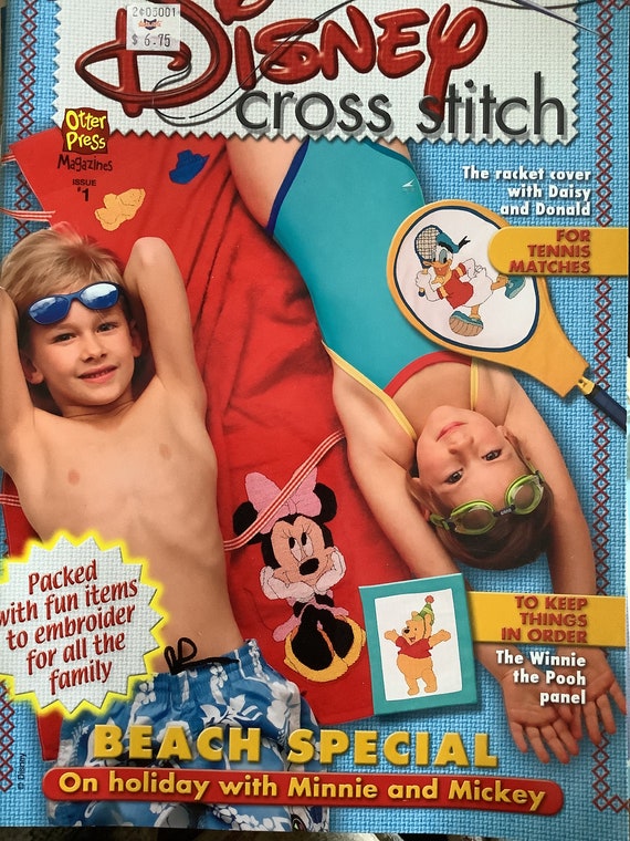 Beach Special Disney Cross Stitch Magazine on Holiday With Etsy