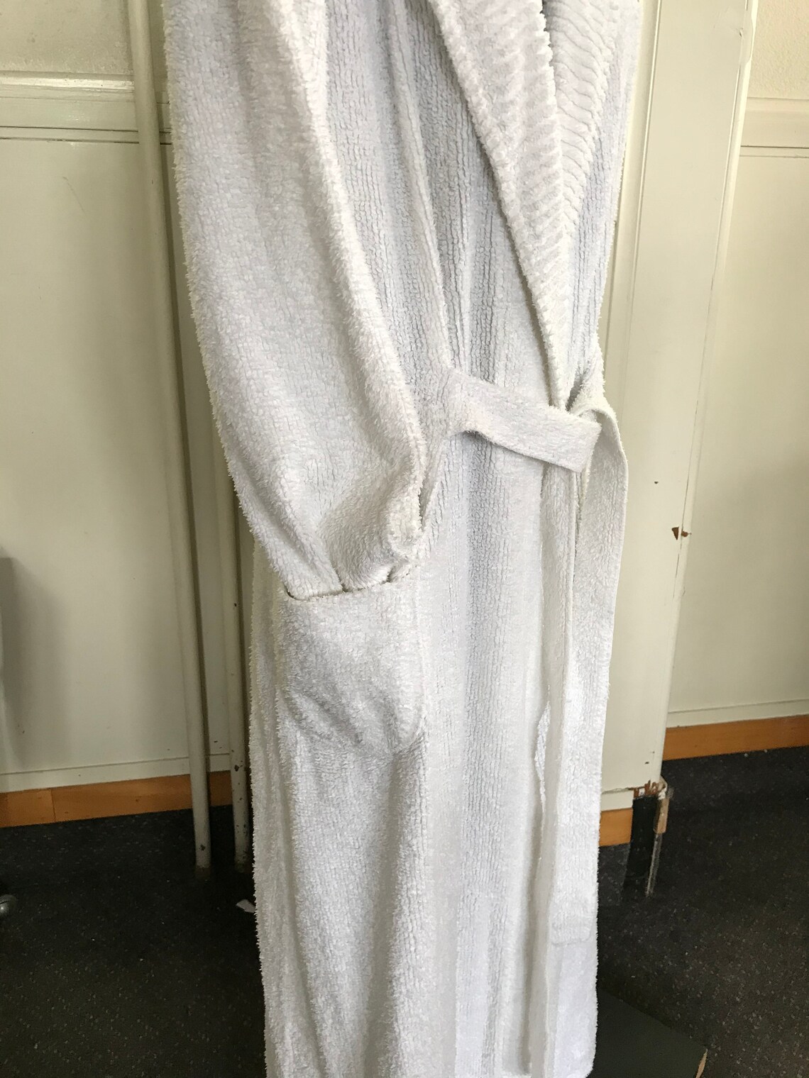 Vintage Supertex Cotton Chenille White Bathrobe Robe Etsy