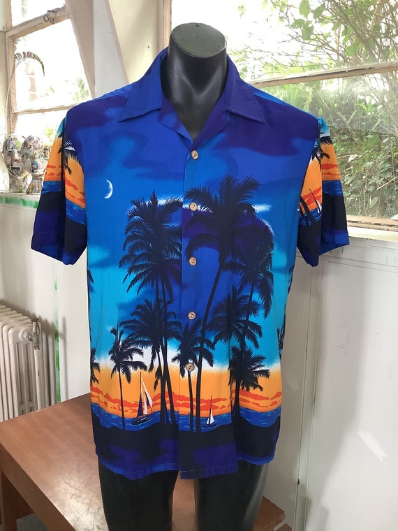 Kennington California Hawaiian  Shirt Pacific Mot… - image 1