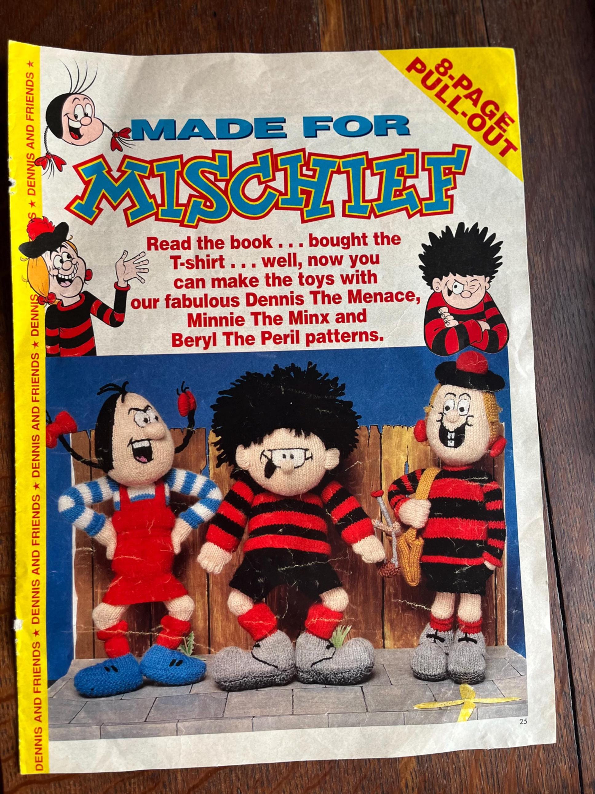 Dennis The Menace Knitting Pattern Stella & Rose's Books : DENNIS THE