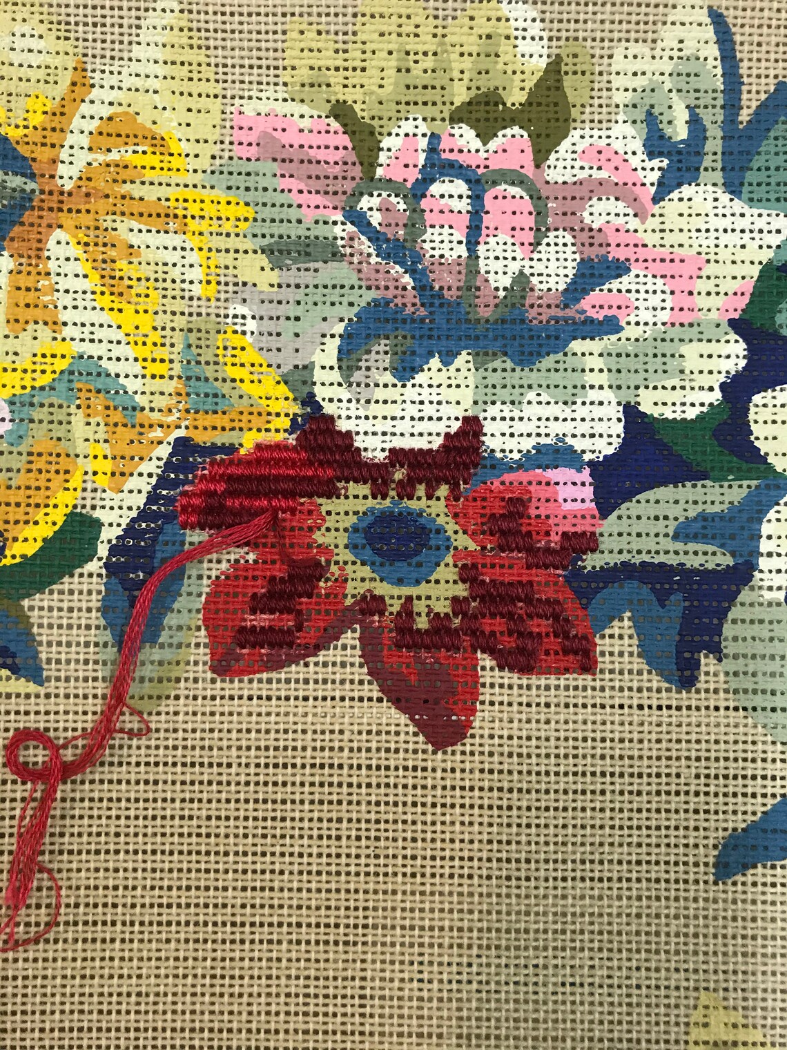 Vintage Chair Cover Kit Psyche Penelope Tapestry Needlepoint Etsy