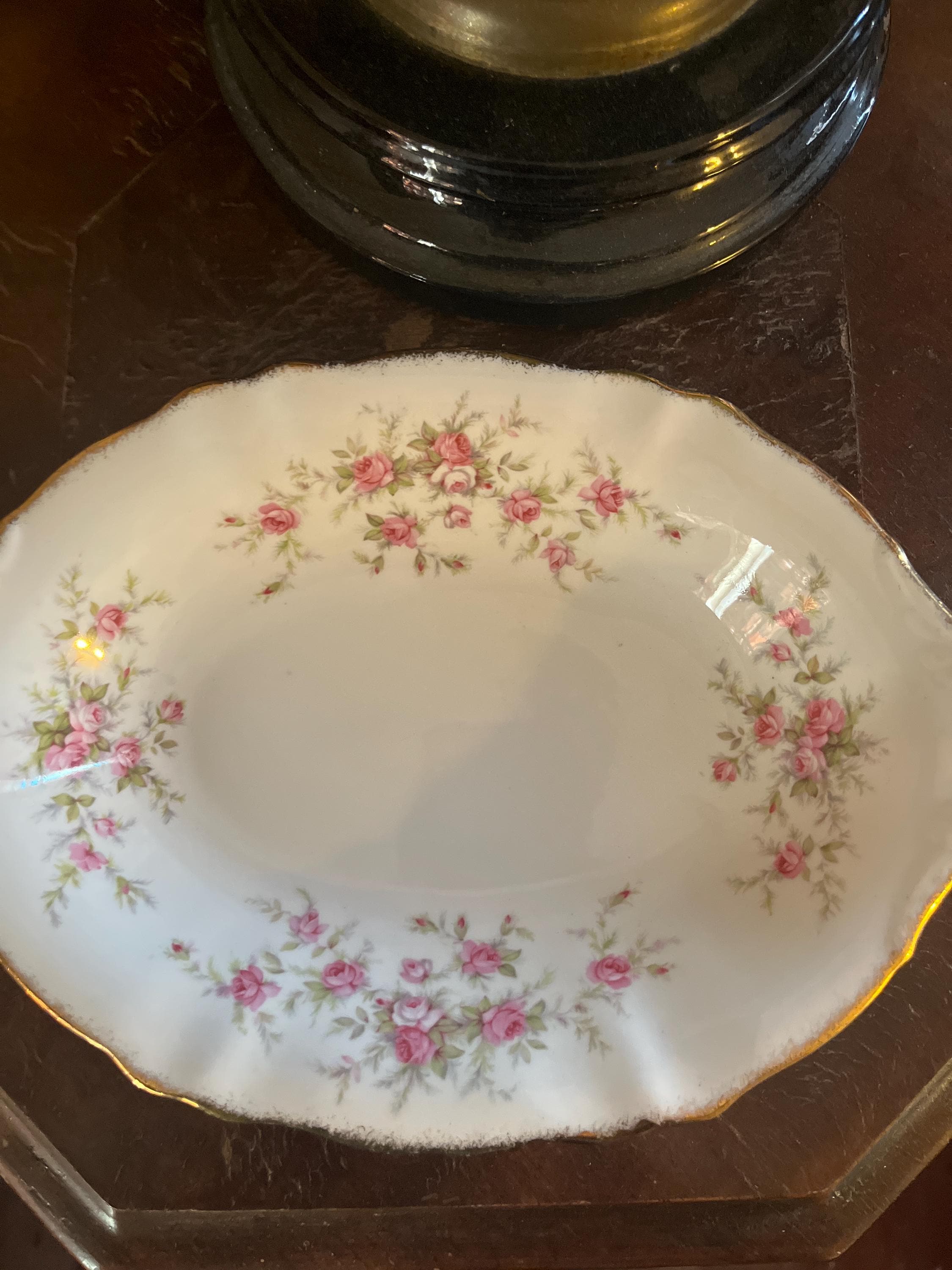 【PARAGON】Victoriana Rose　オーバルプレート　2枚 PARAGON】Victoriana Rose オーバルプレート 2枚 Paragon