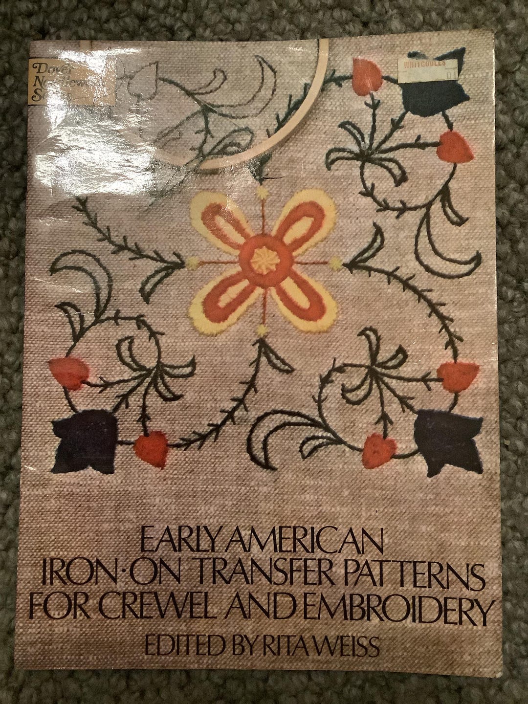 Early Rise Transfers 75 Early American Iron on Transfer Patterns for Crewel and Embroidery 2 ...