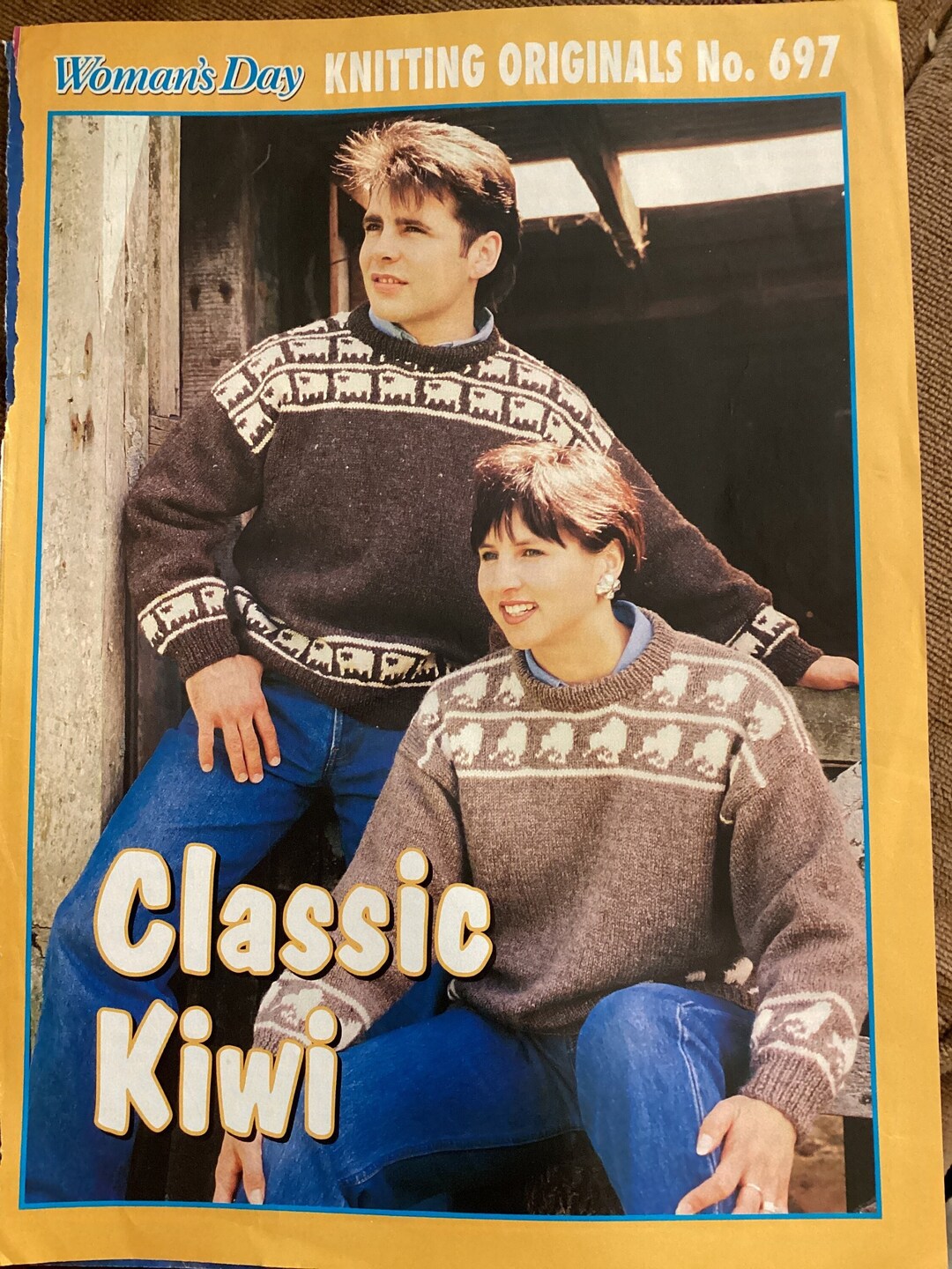 Classic Kiwi Sweater Knitting Pattern New Zealand Picture Etsy