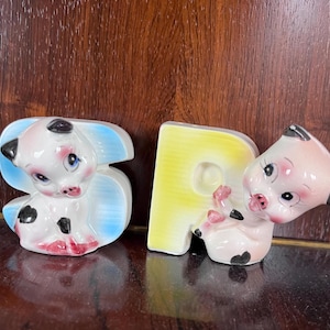 Ultra Rare Baby-Schweine, Ferkel Salz- und Pfefferstreuer, hergestellt in Japan, Linke Gainsbouquet