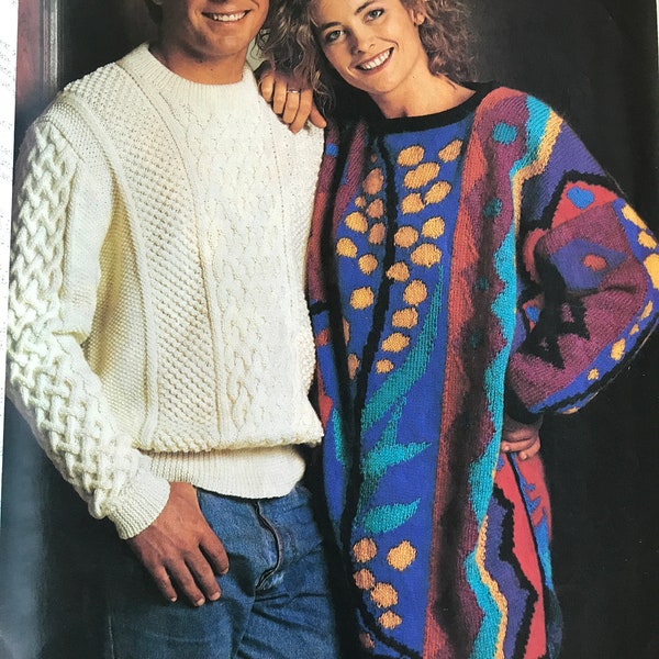 Jenny Kee Winter Knitting patterns, A Country a Practice,  1988 Knitting Pattern Booklet from  Australian Womens Weekly