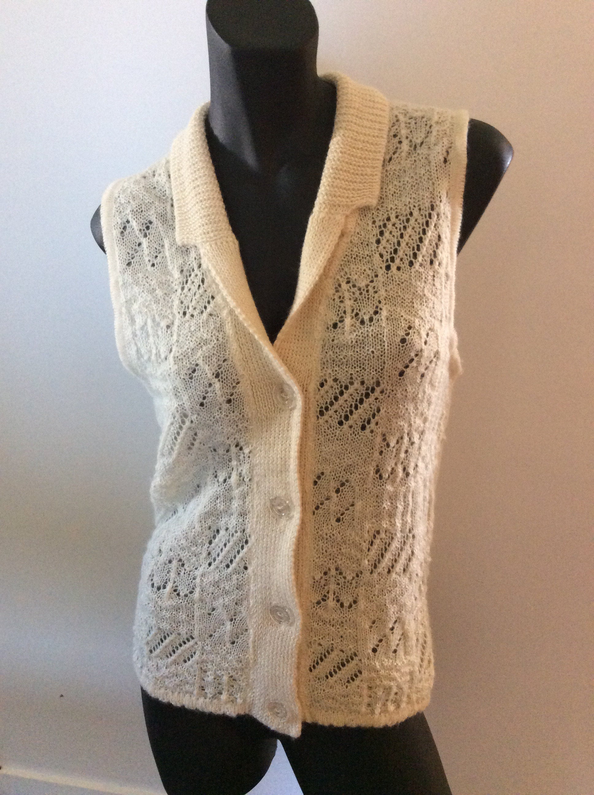 New Zealand Knitted Vest Collar - Etsy