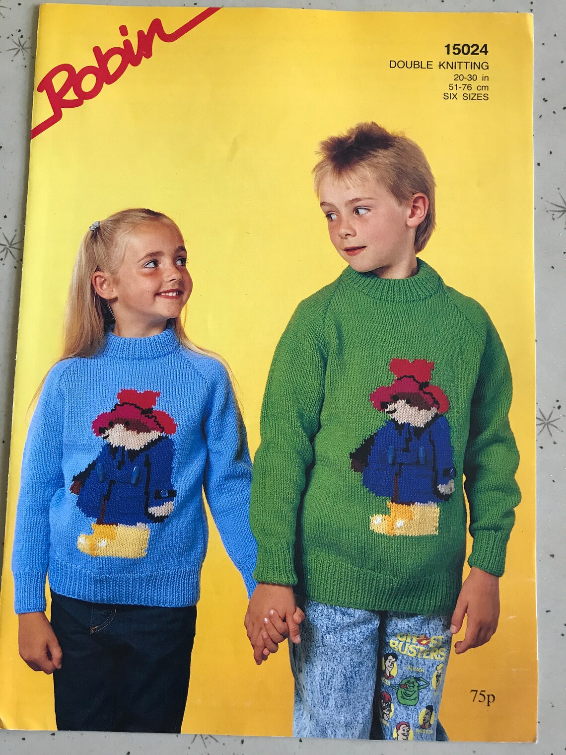 Bundle of DK novelty sweater patterns Paddington Sooty Etsy