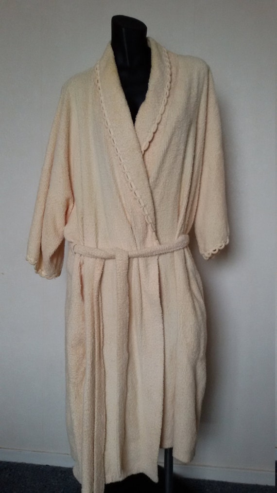 Vintage Supertex Chenille Bathrobe , Robe, Dressin