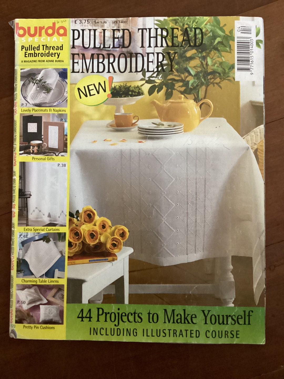 Burda Special Pulled Thread Embroidery Book 44 Projects E572, With ...