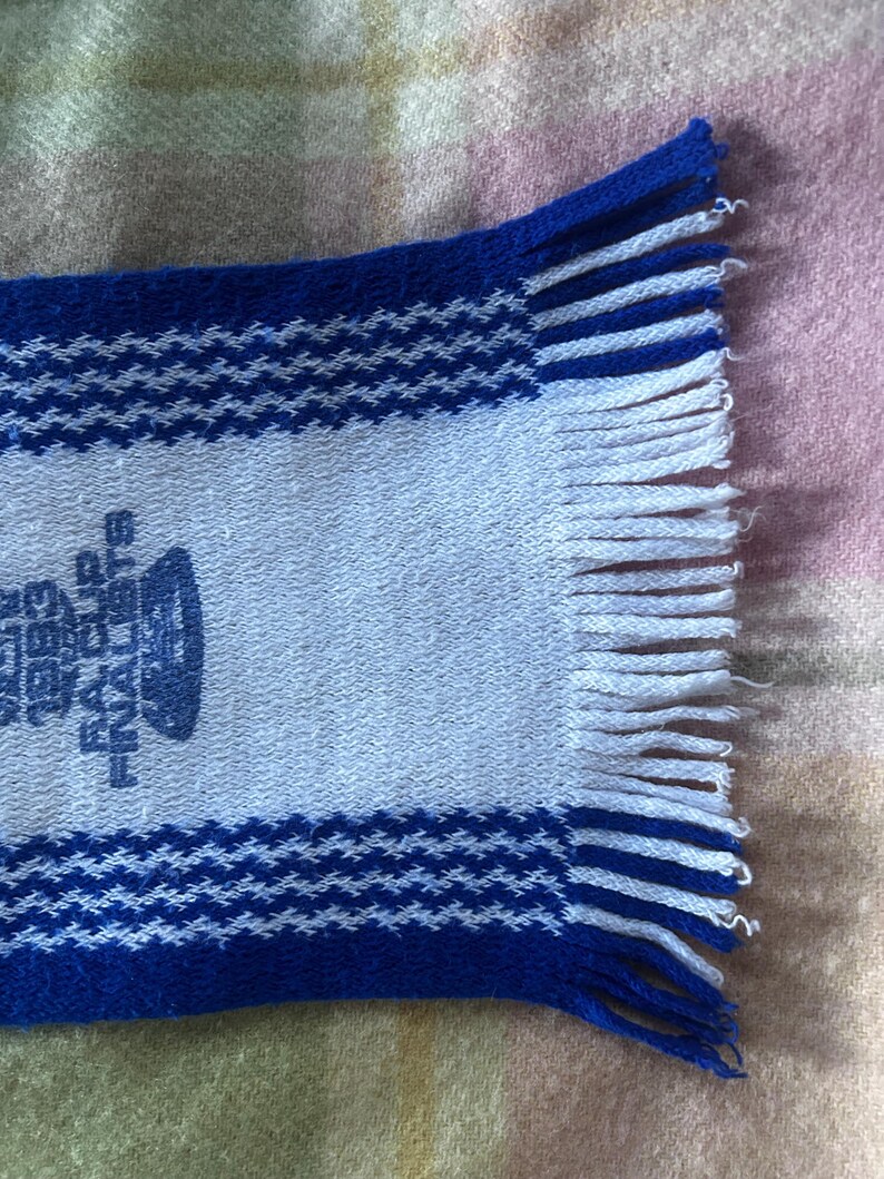 Vintage Brighton & Hove Albion 1983 FA Cup Final Scarf • Retro Seagulls Football Memorabilia • Wembley 1983 Soccer merch printed Signatures image 9
