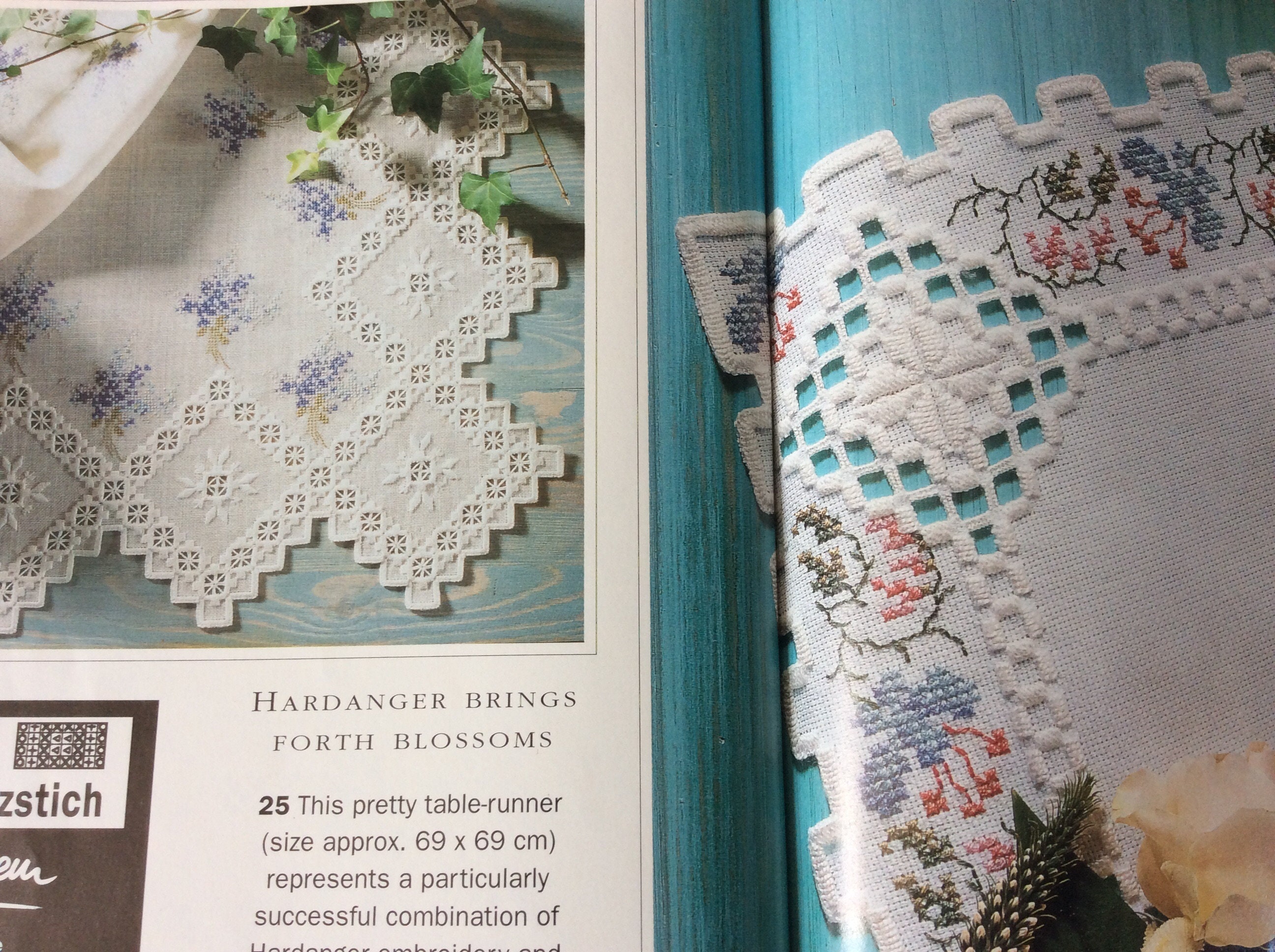 Burda Special Hardanger Pattern Tutorial Booklet 45 Designs E432 ...