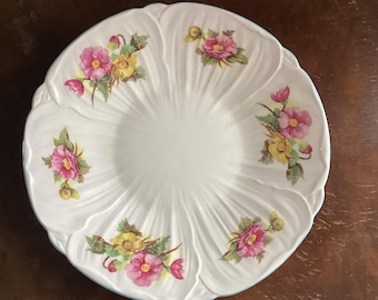 レア Shelley グリーントリム ピンクローズ パンジー ケーキプレート レア Shelley グリーントリム ピンクローズ パンジー ケーキプレート