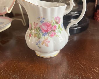 Royal Albert Moss Rose small Jug or Creamer,made in England,