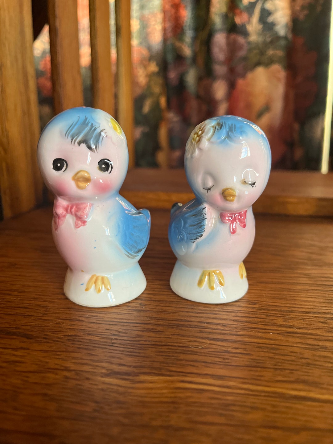 美品！ レフトン ブルーバード ソルト&ペッパー VINTAGE LEFTON BLUE BIRD SALT & PEPPER SHAKERS | eBay