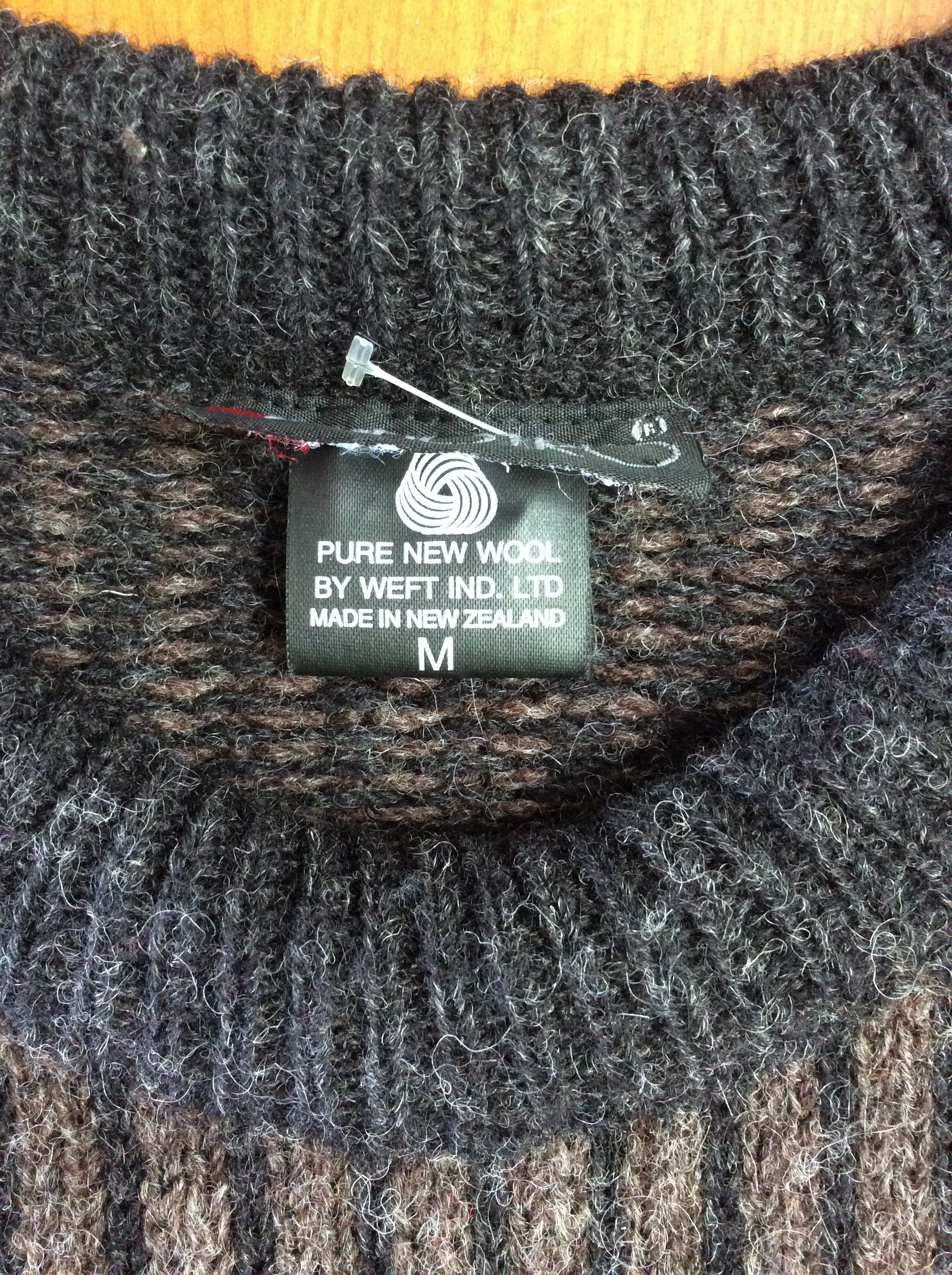 Vintage 80's Naturally British Pure Wool Cable Knit Sweater