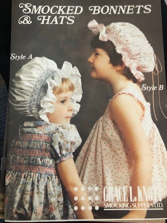 Smocked Bonnets and Hats by Grace Knott Designs, Vintage UK